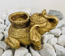 Load image into Gallery viewer, Elephant tea light / incense holder