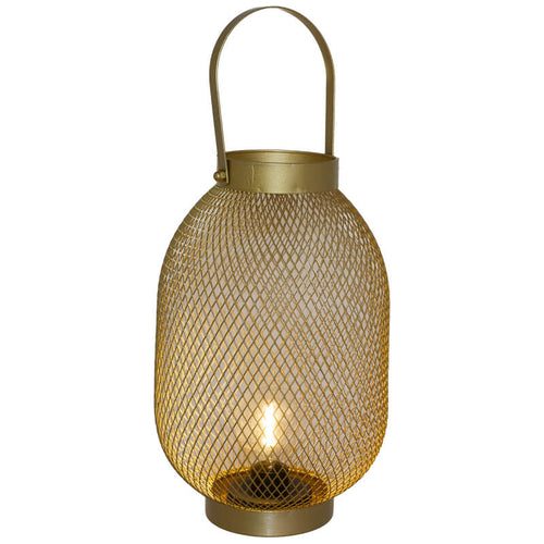 Gold Mesh Lantern LED