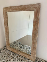 Load image into Gallery viewer, WHITEWASHED FRAMED MIRROR