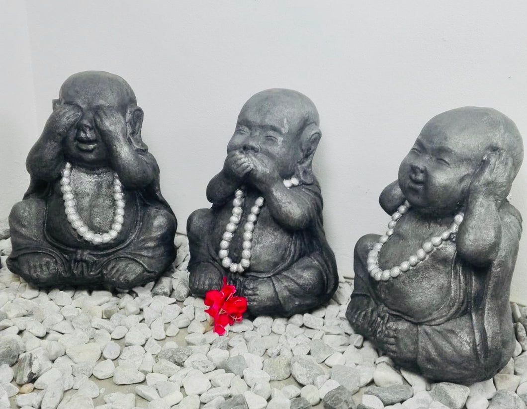 HEAR/SEE/SPEAK SET OF 3 MONKS