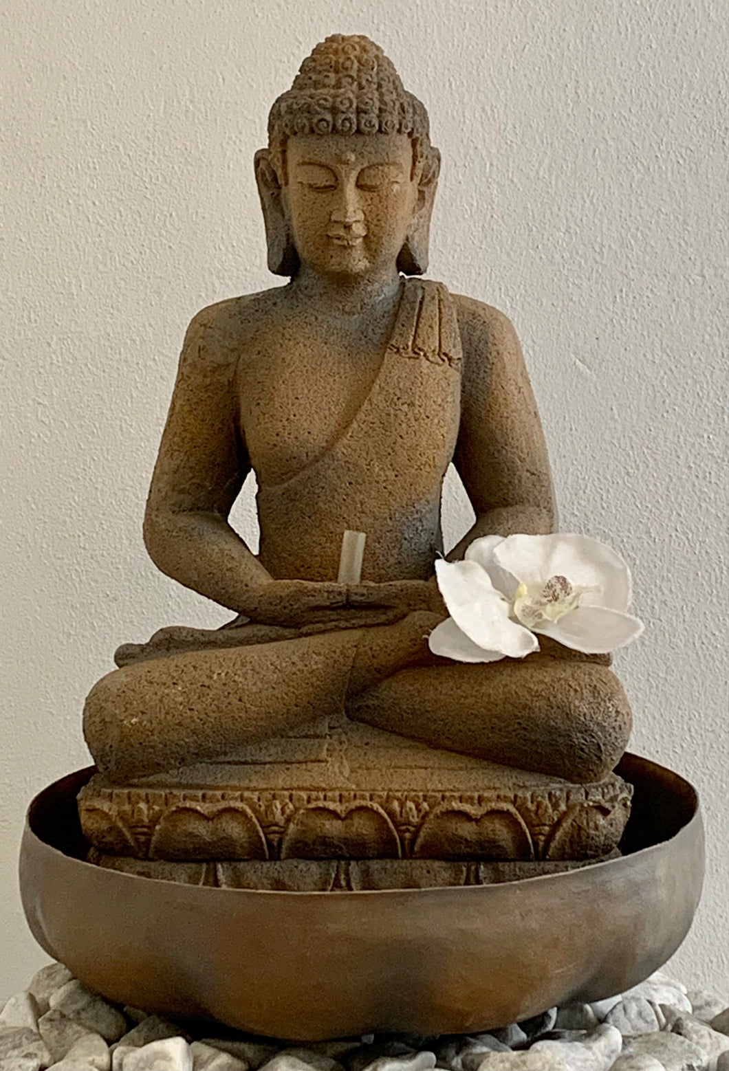 50cm Meditating Buddha Water Feature