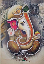 Load image into Gallery viewer, ABSTRACT GANESHA (PVC PRINT WRAPPED ON WOODEN FRAME)