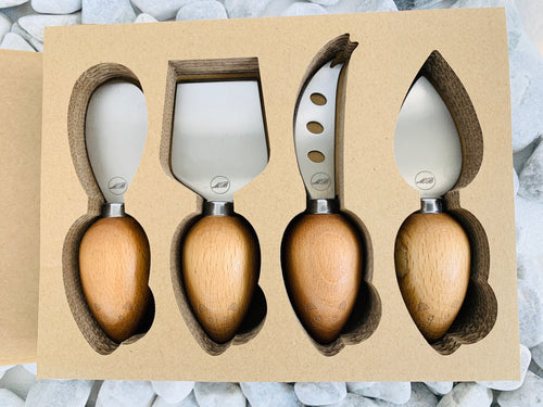 Cheese Knife set of 4 wood