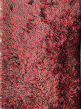 Load image into Gallery viewer, 4.8 X 6.8 FEET BLACK AND RED FINE STRANDS(Handmade India)