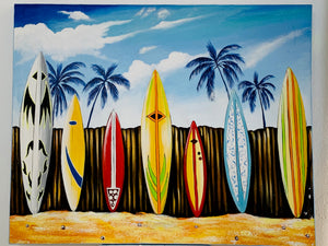 SURFING PAINTING 80 X 100