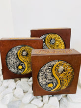 Load image into Gallery viewer, HANDMADE SET OF 3 BOXES- YIN AND YANG 3 SIZES
