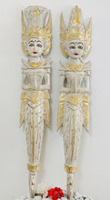 Load image into Gallery viewer, BALINESE RAM AND SITA COUPLE WOODEN CARVING MERMAID FIGURE- PAIR