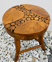 Load image into Gallery viewer, TEAK STOOL