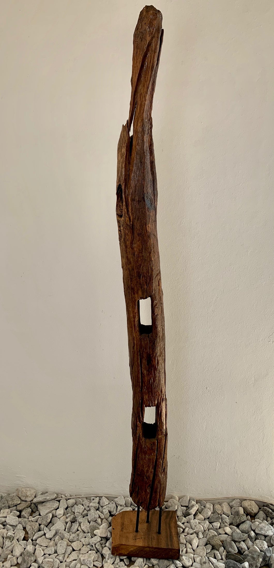 STANDING SOLID TEAK WOOD DECO