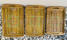 Load image into Gallery viewer, BAMBOO BATIK DESIGN SET OF 3 TRAYS