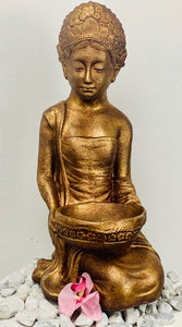 Lady with bowl kneeling 65cm