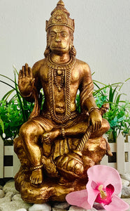 35cm Hanuman Sitting On Mountain