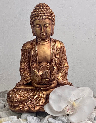 25CM BUDDHA WITH CANDLE