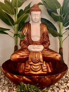 Meditating buddha fountain 120cm