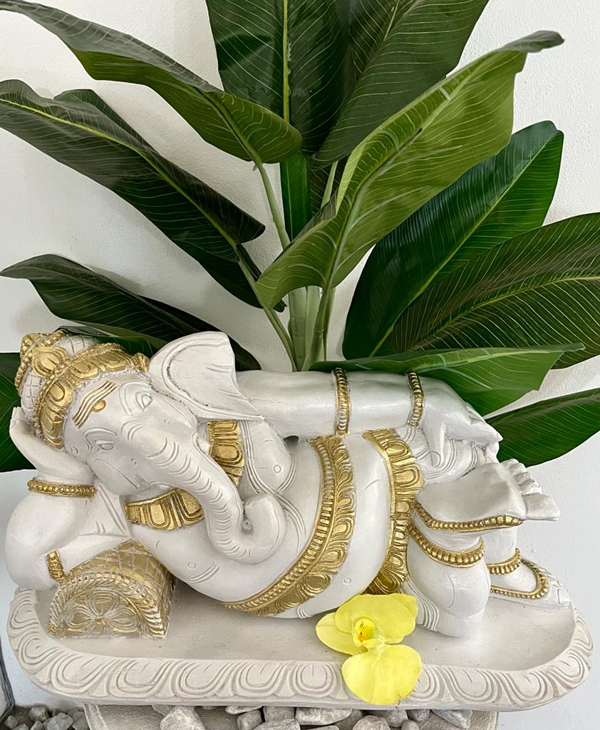 Resting Ganesha On Pillow